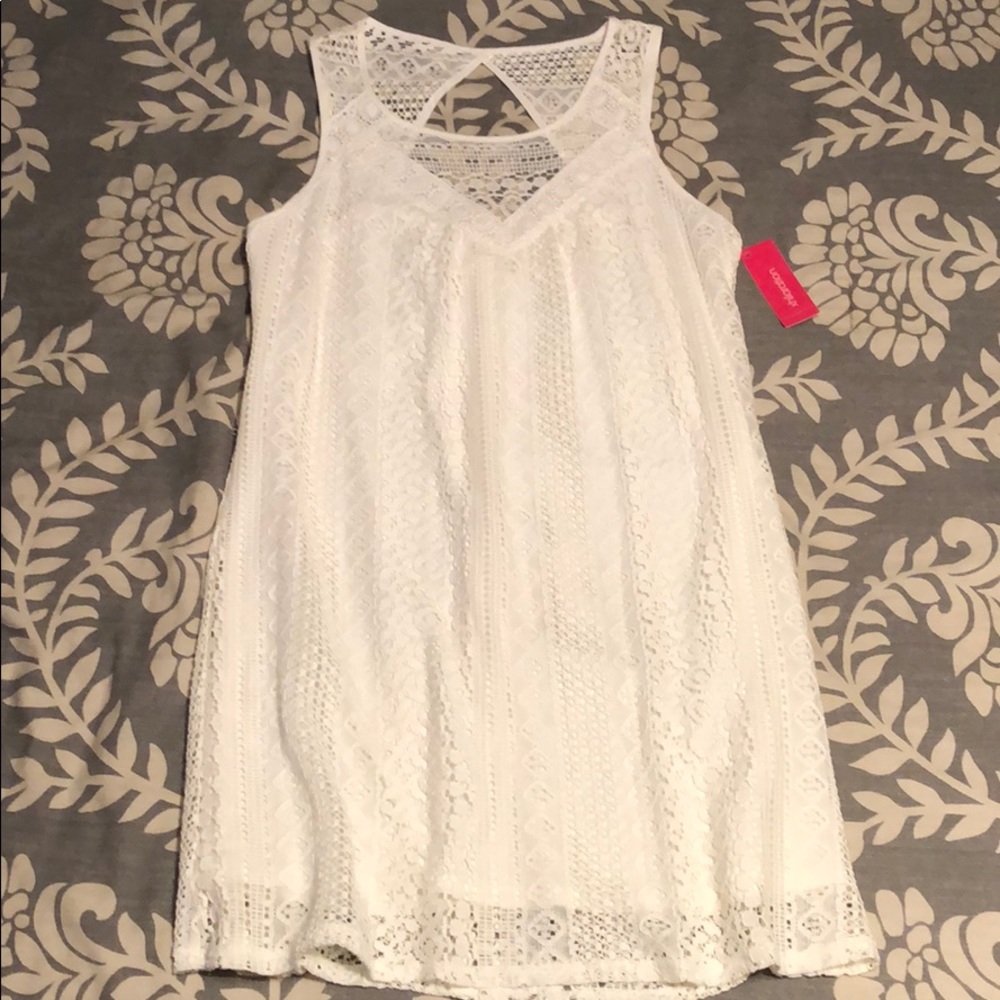 Xhilaration white lace dress